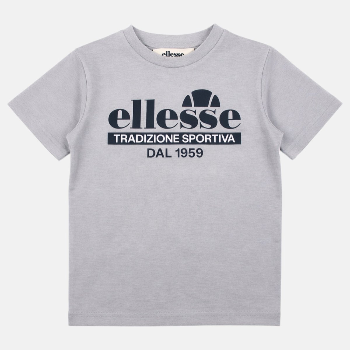 T-shirt manches courtes imprimé, col rond TEAM gris clair, ELLESSE