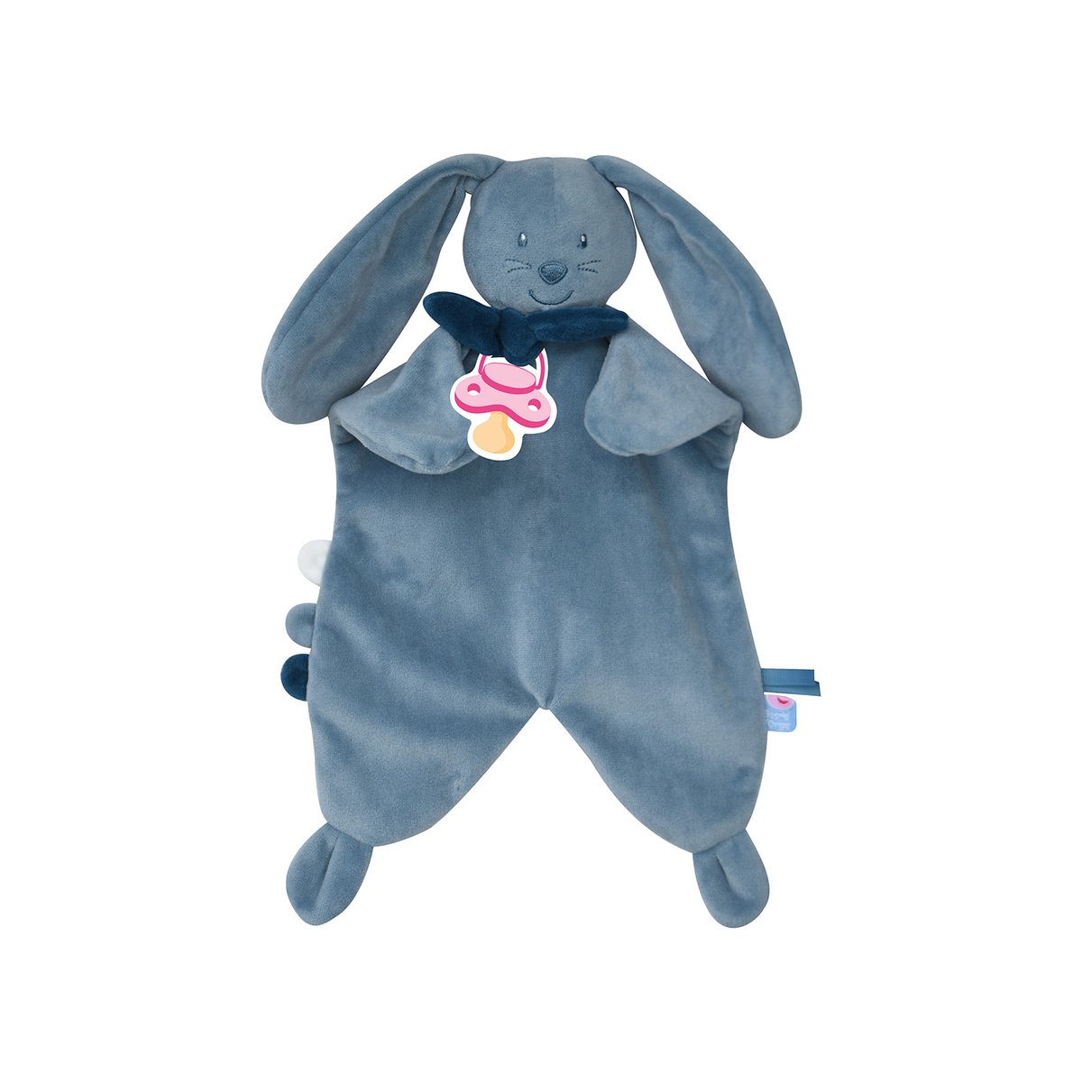 Doumou tetinou xl lapin velours doux bleu bleu, SUCRE D'ORGE