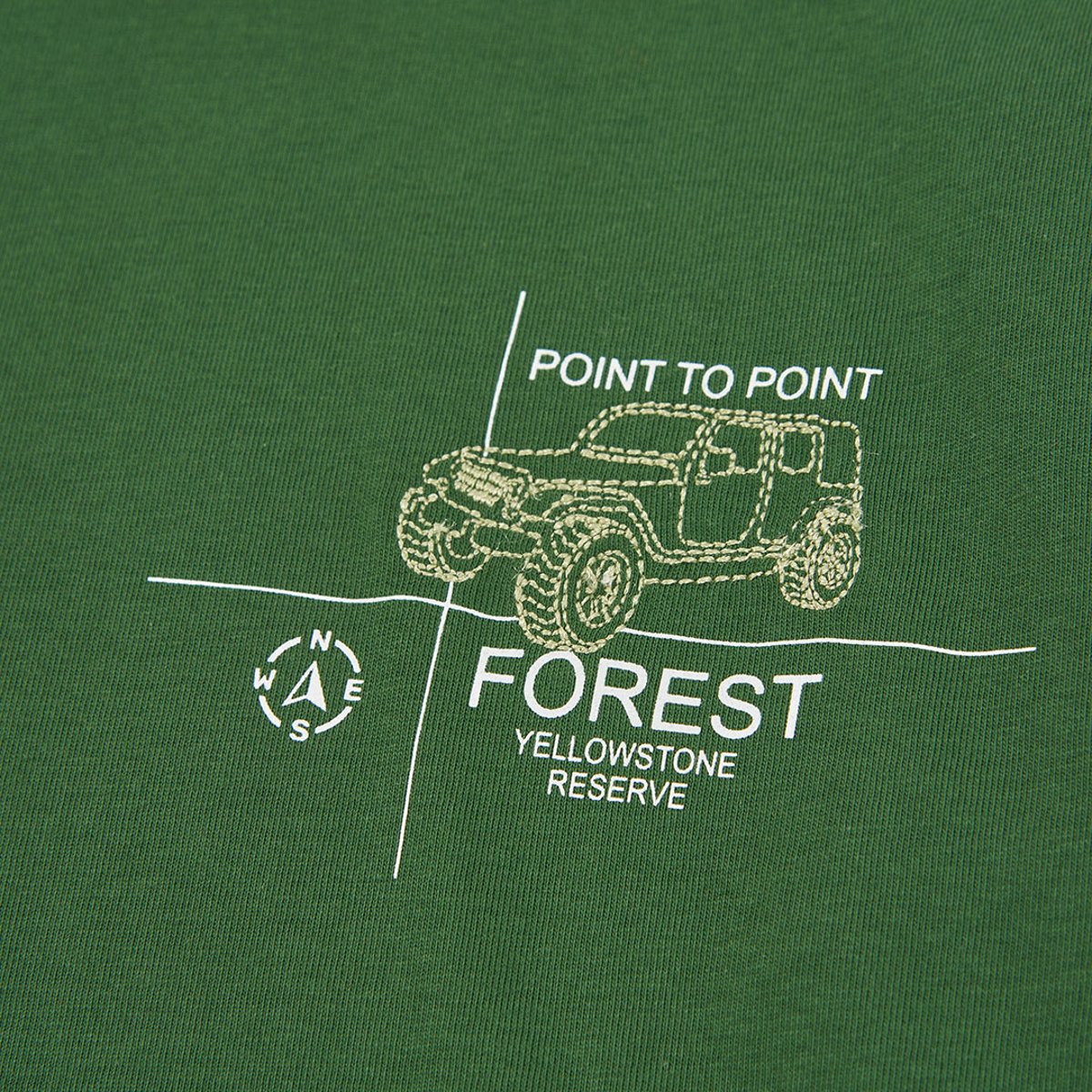 T-shirt garçon en maille imprimé voiture vert, BOBOLI