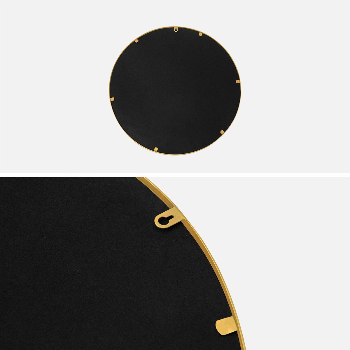 Miroir rond métal Ø60cm MABEL or, SWEEEK
