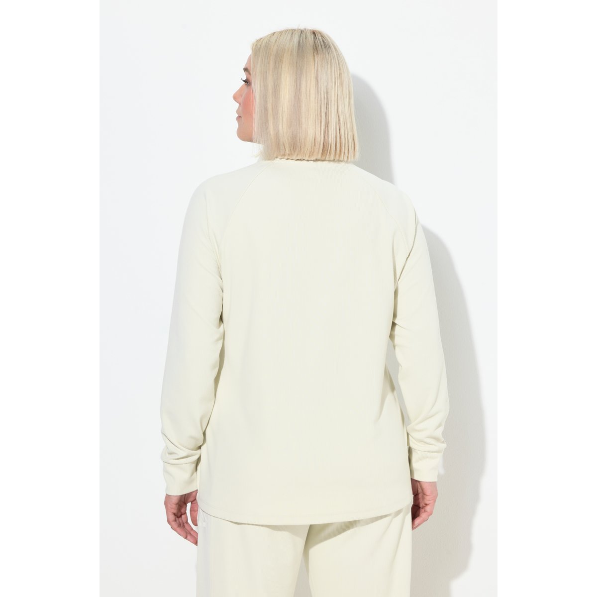 Sweat-shirt avec col montant et taupe, ULLA POPKEN