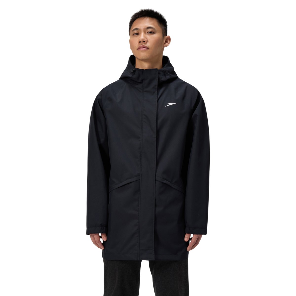 Veste unie et hydrofuge à capuche PRO noir, SPEEDO