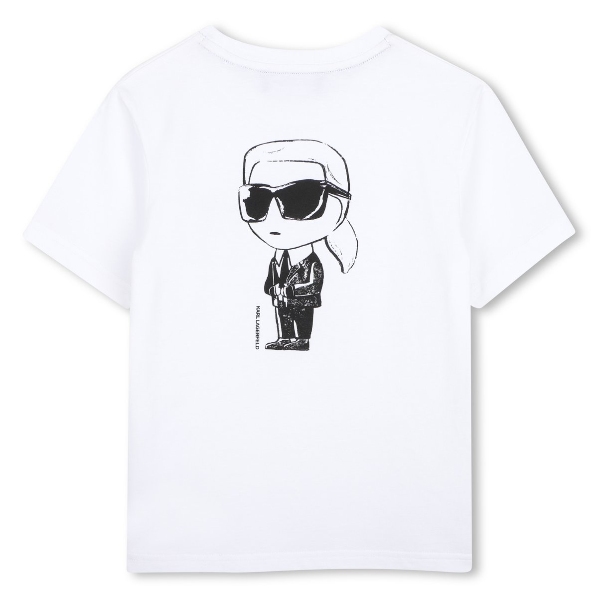 Tee-shirt manches courtes blanc, KARL LAGERFELD KIDS
