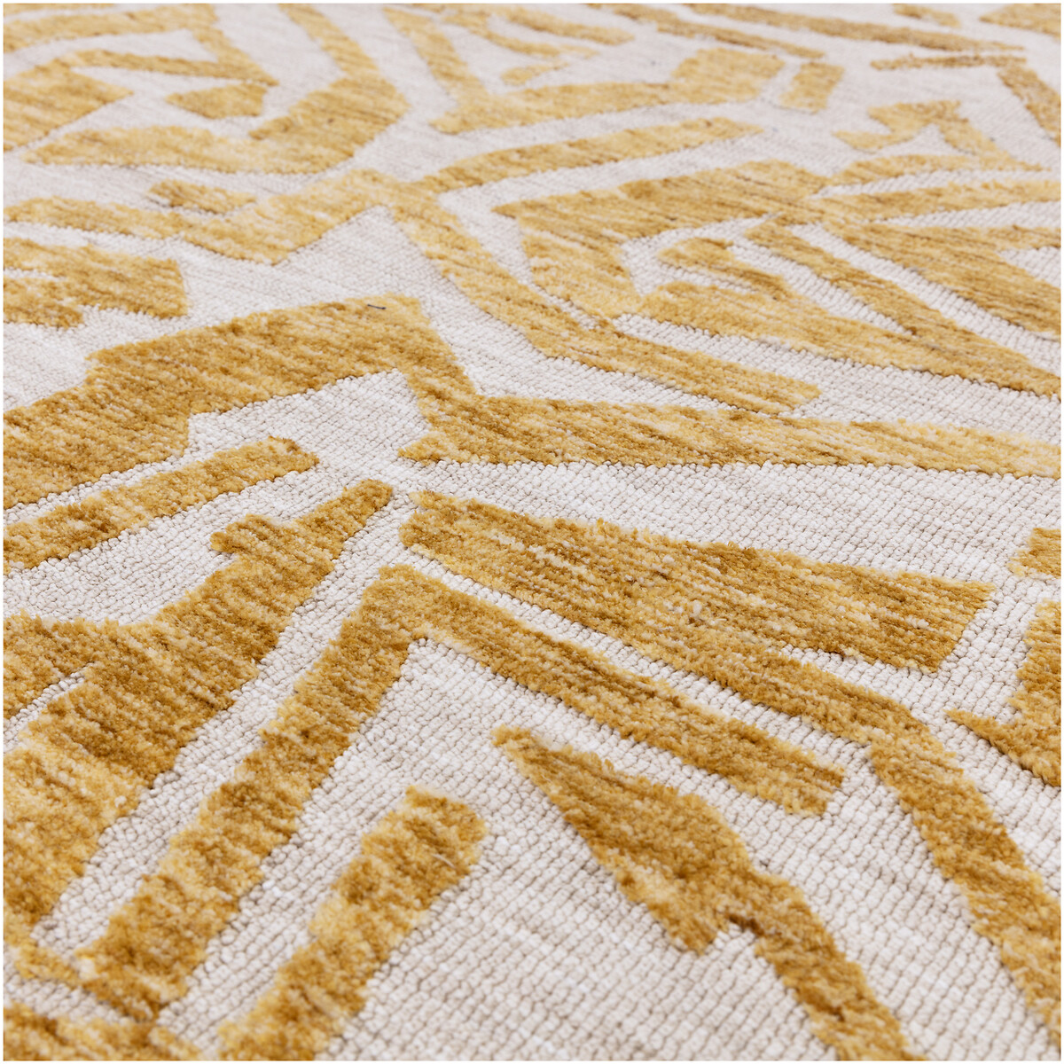 Abstract Shapes Rug ecru/gold, ÉDITÉ