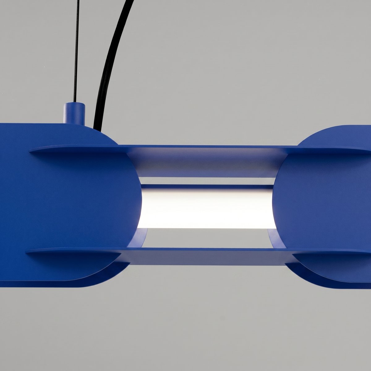 Suspension Acier Outremer LED 1 Chain outremer, EDEN