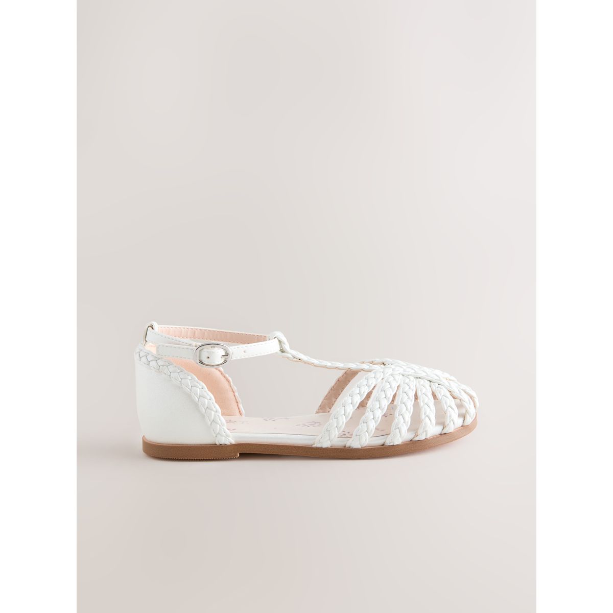 Sandales tressées style pêcheur blanc, NEXT