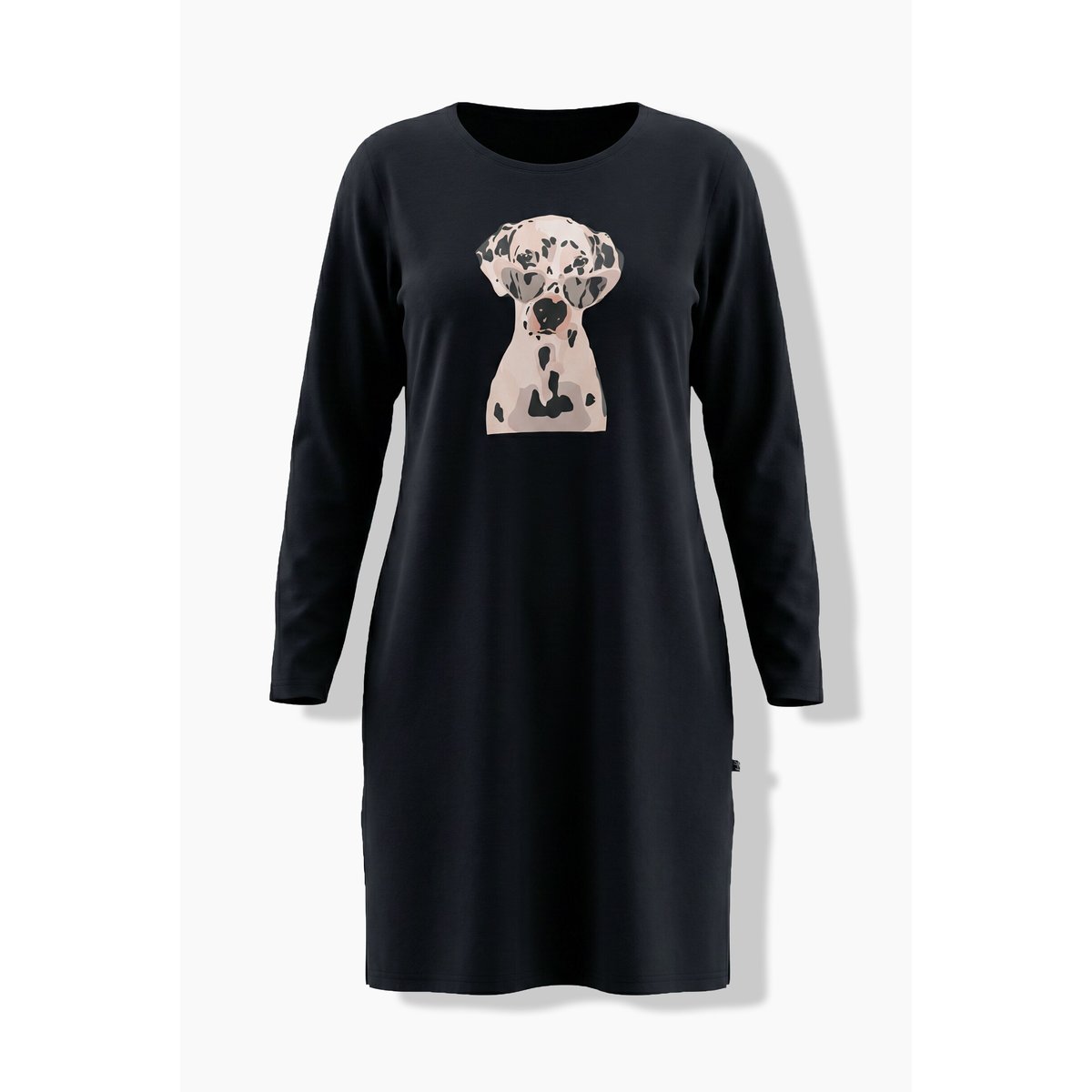 Chemise de nuit / grand T-shirt noir, ULLA POPKEN
