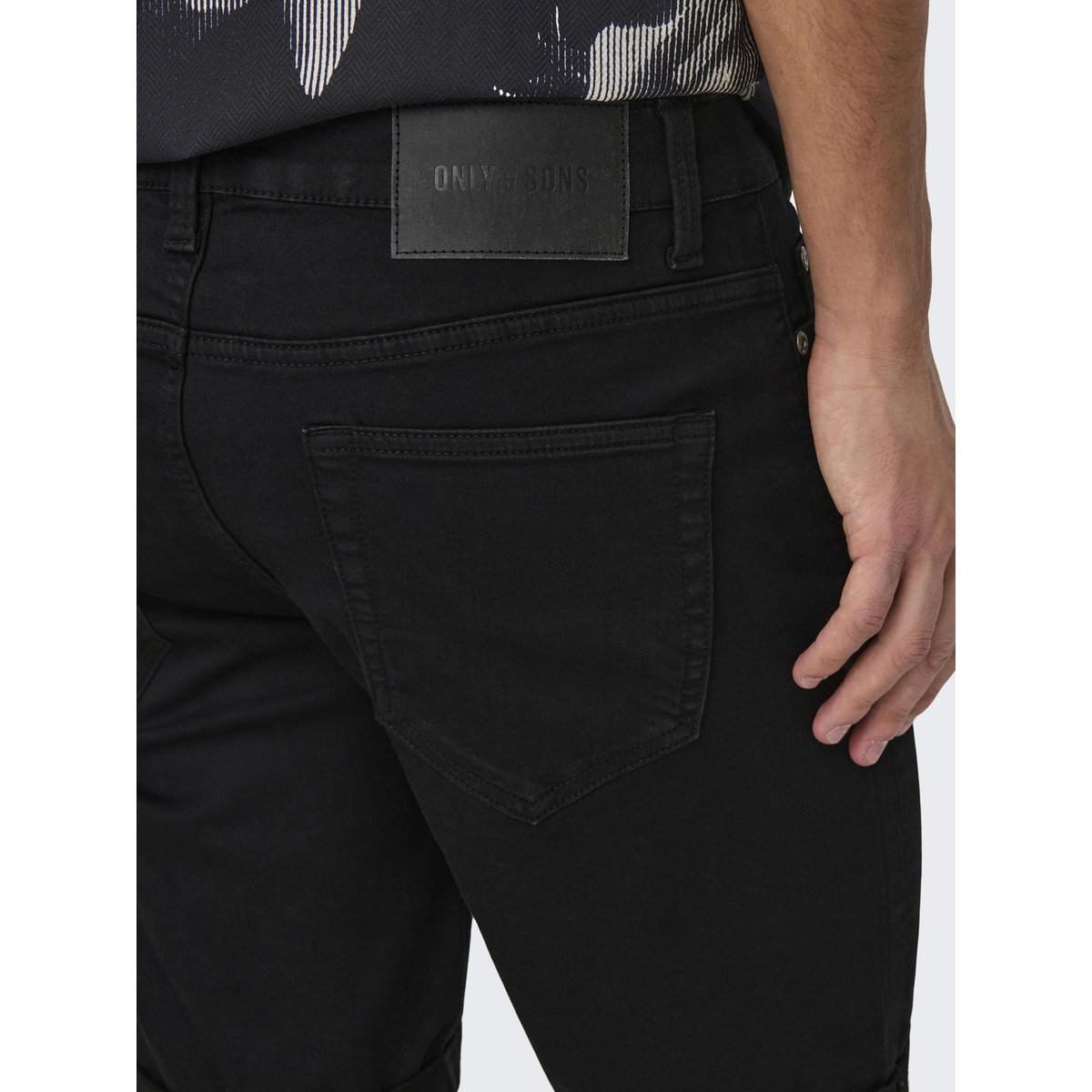 Short En Denim black denim 1, ONLY & SONS