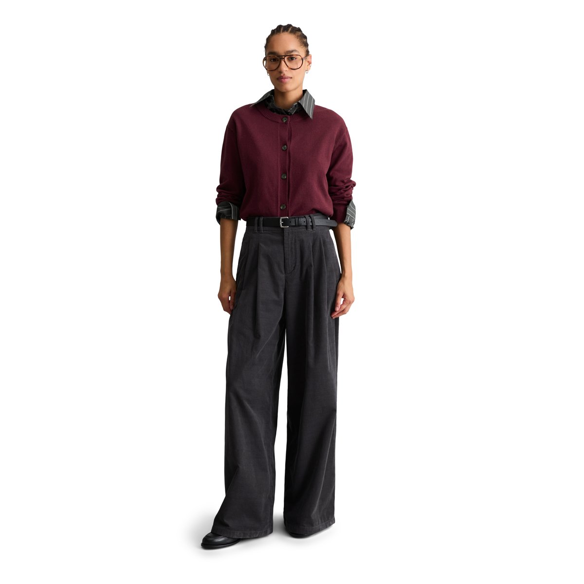 Cardigan coupe classique en Soft Cotton Stretch rouge, MARC O’POLO DENIM