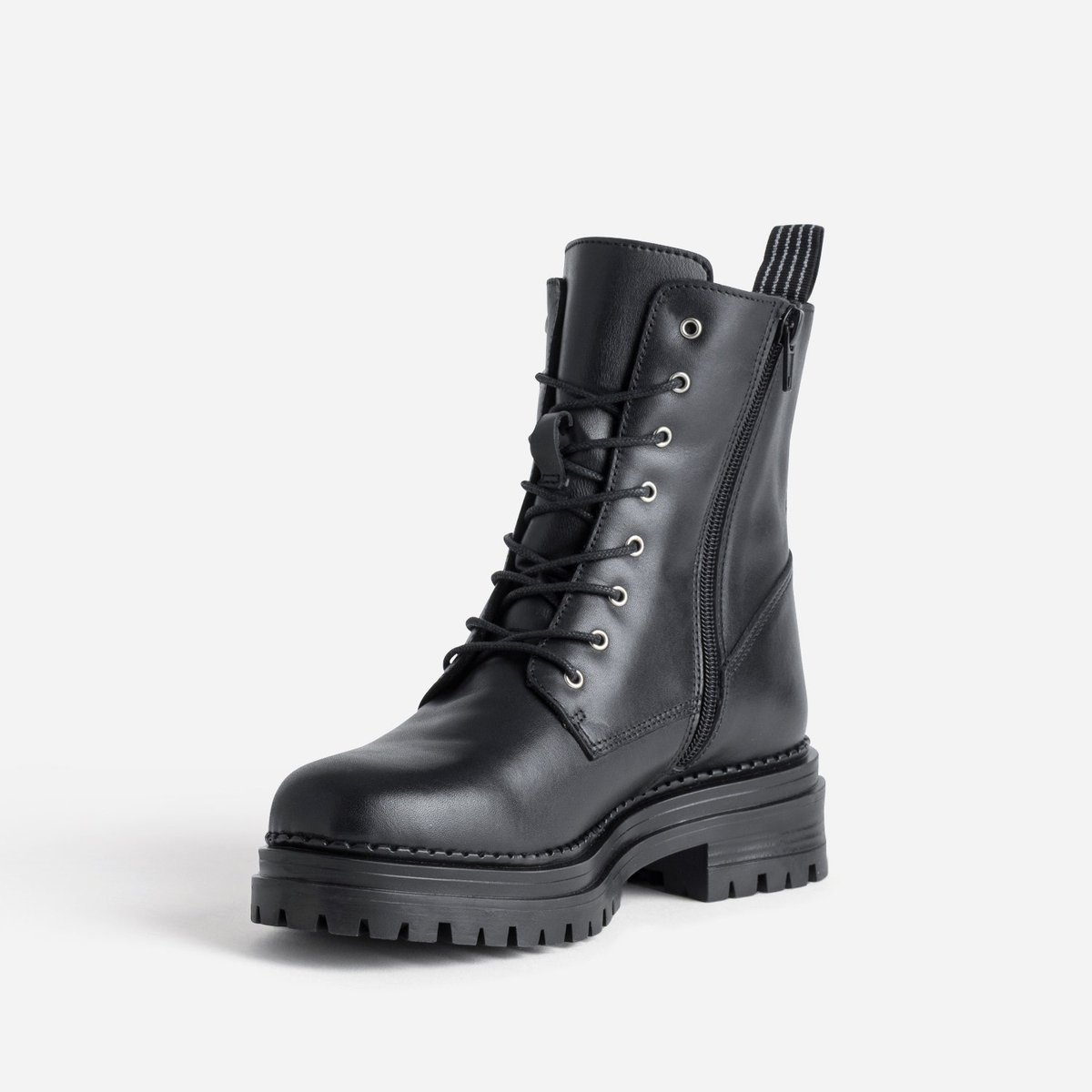Boots en cuir ESTALA noir, ERAM