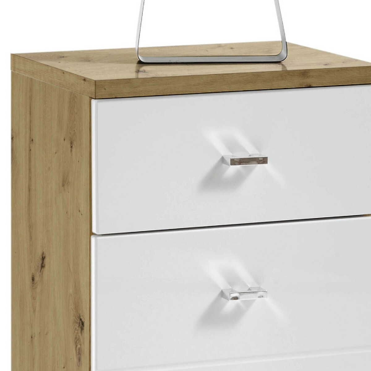Luma Storage Cabinet white/natural, SO'HOME