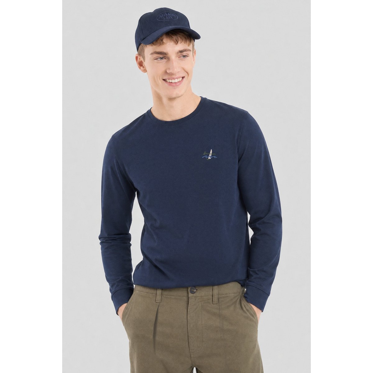 T-shirt manches longues VAMAN navy, BERMUDES
