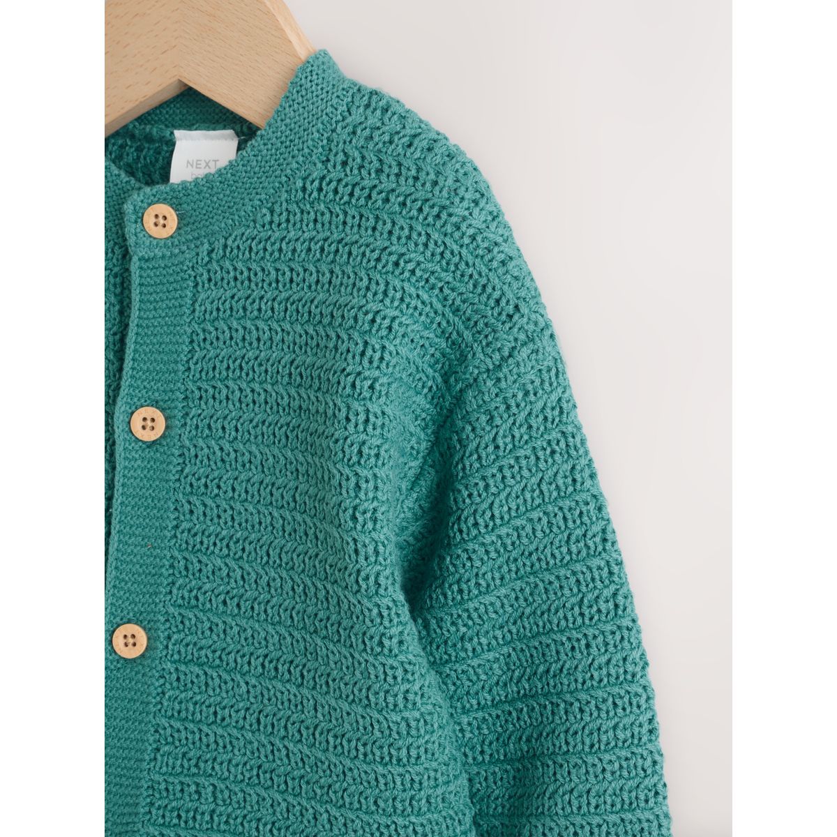 Cardigan en maille texturée bébé vert, NEXT