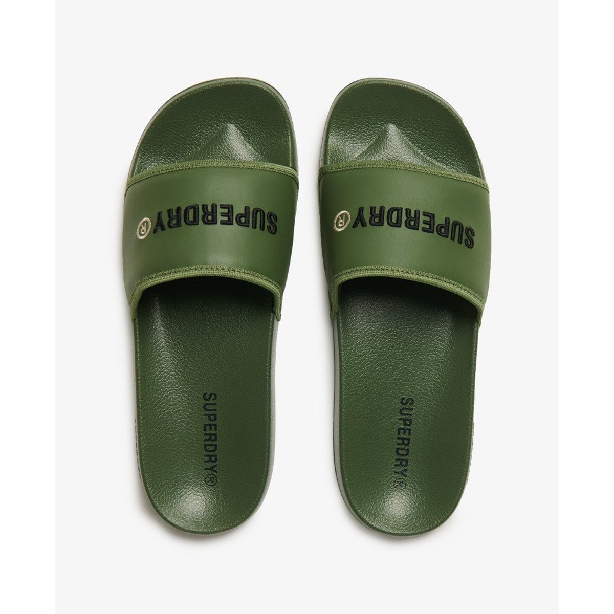 Claquettes Tarp Core vert olive kaki, SUPERDRY