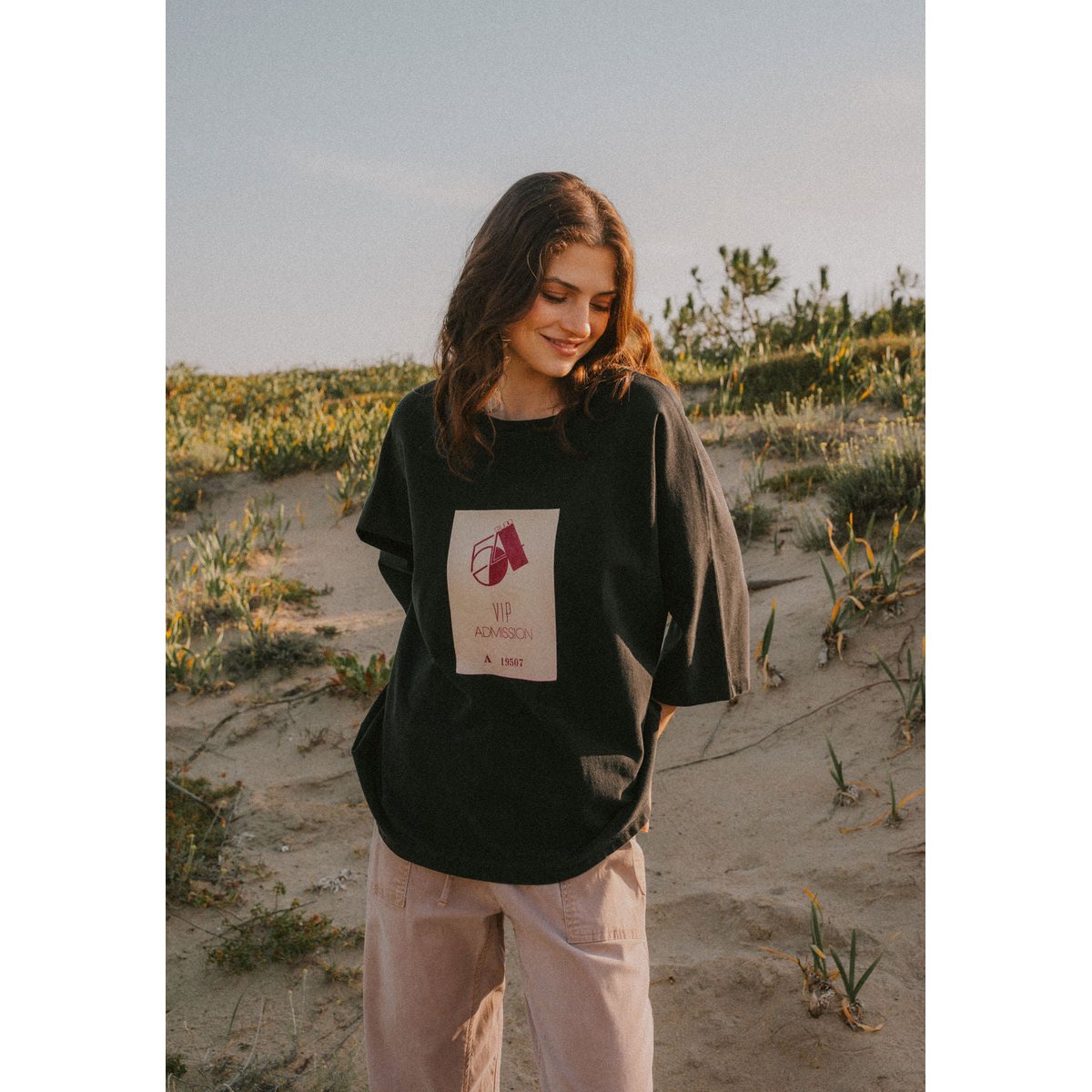 TSHIRT BILLIE54 noir mat, PULLIN