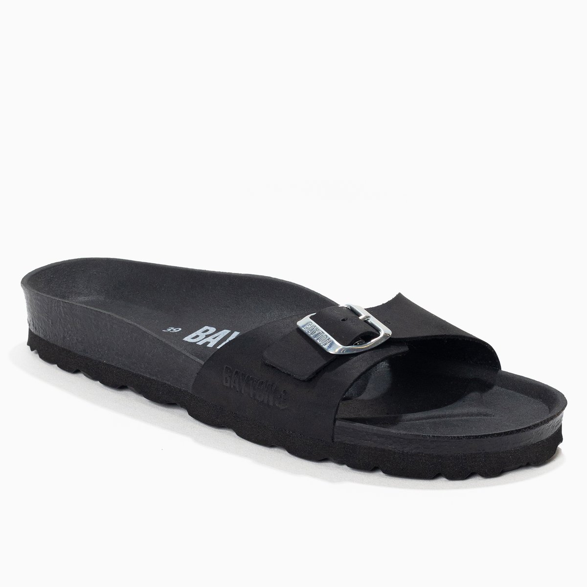 Sandales en cuir ZEPHYR noir, BAYTON