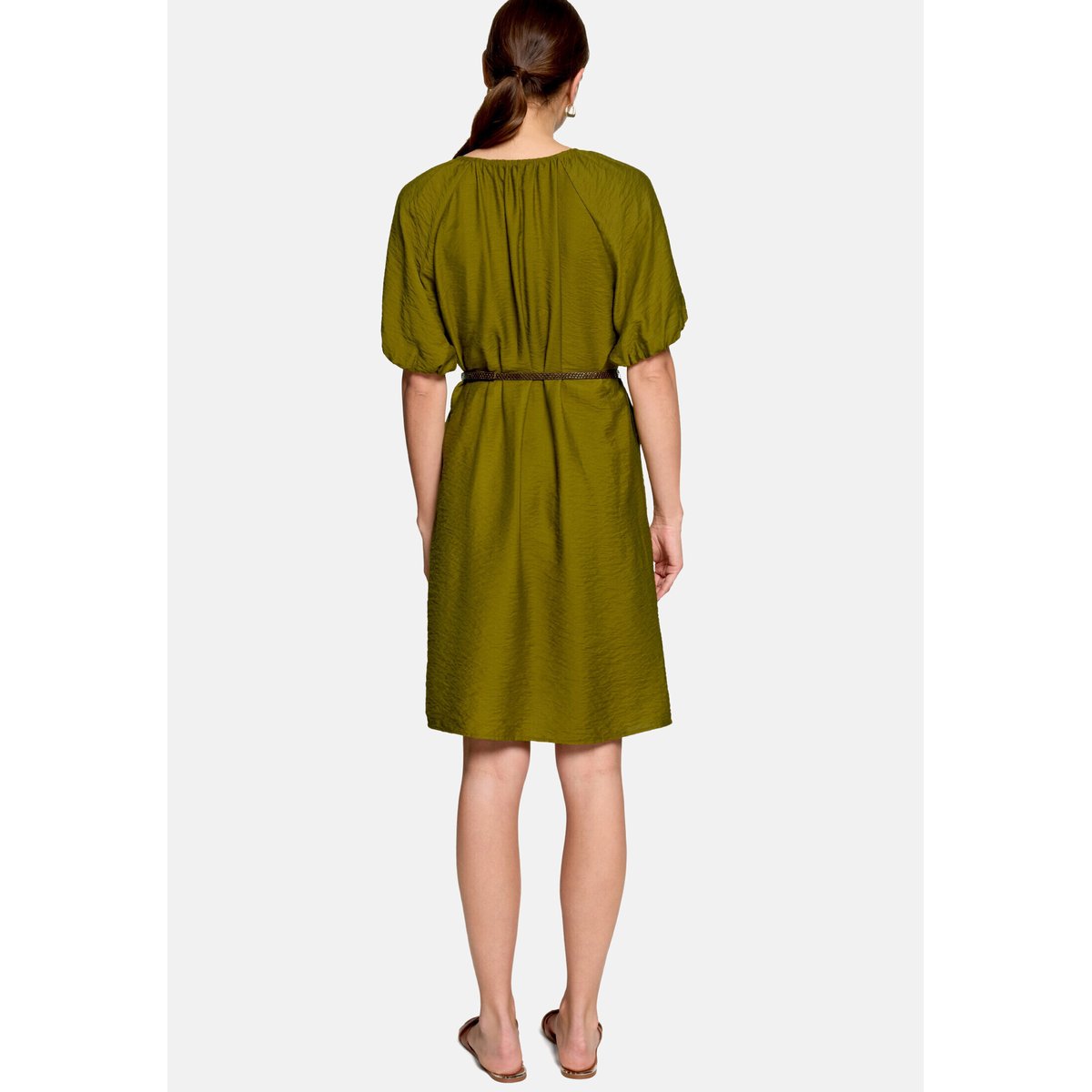 Robe casual à ceinture fir green, ZERO