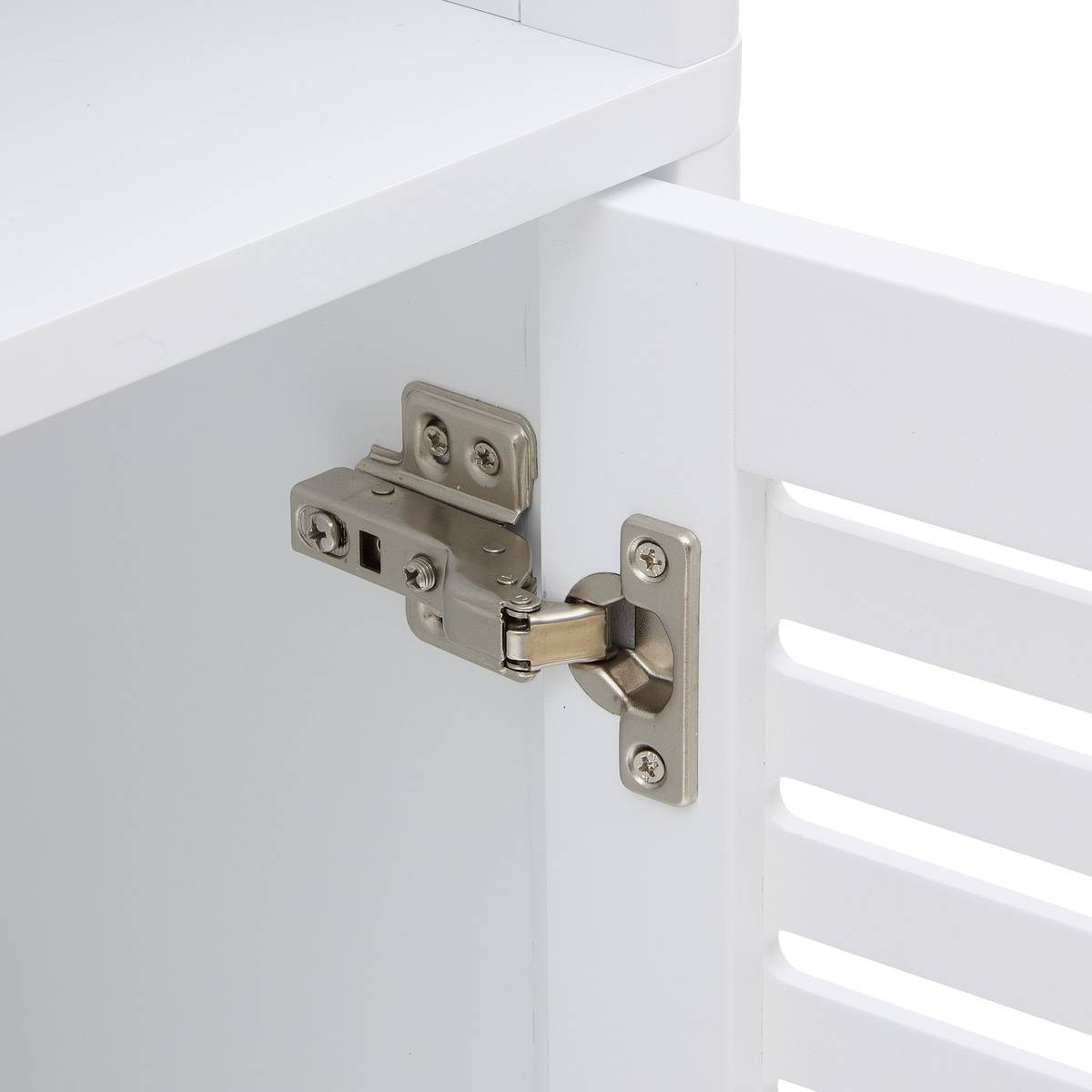 Colonne de salle de bain rectangulaire avec porte OREA blanc, 5FIVE SIMPLY SMART