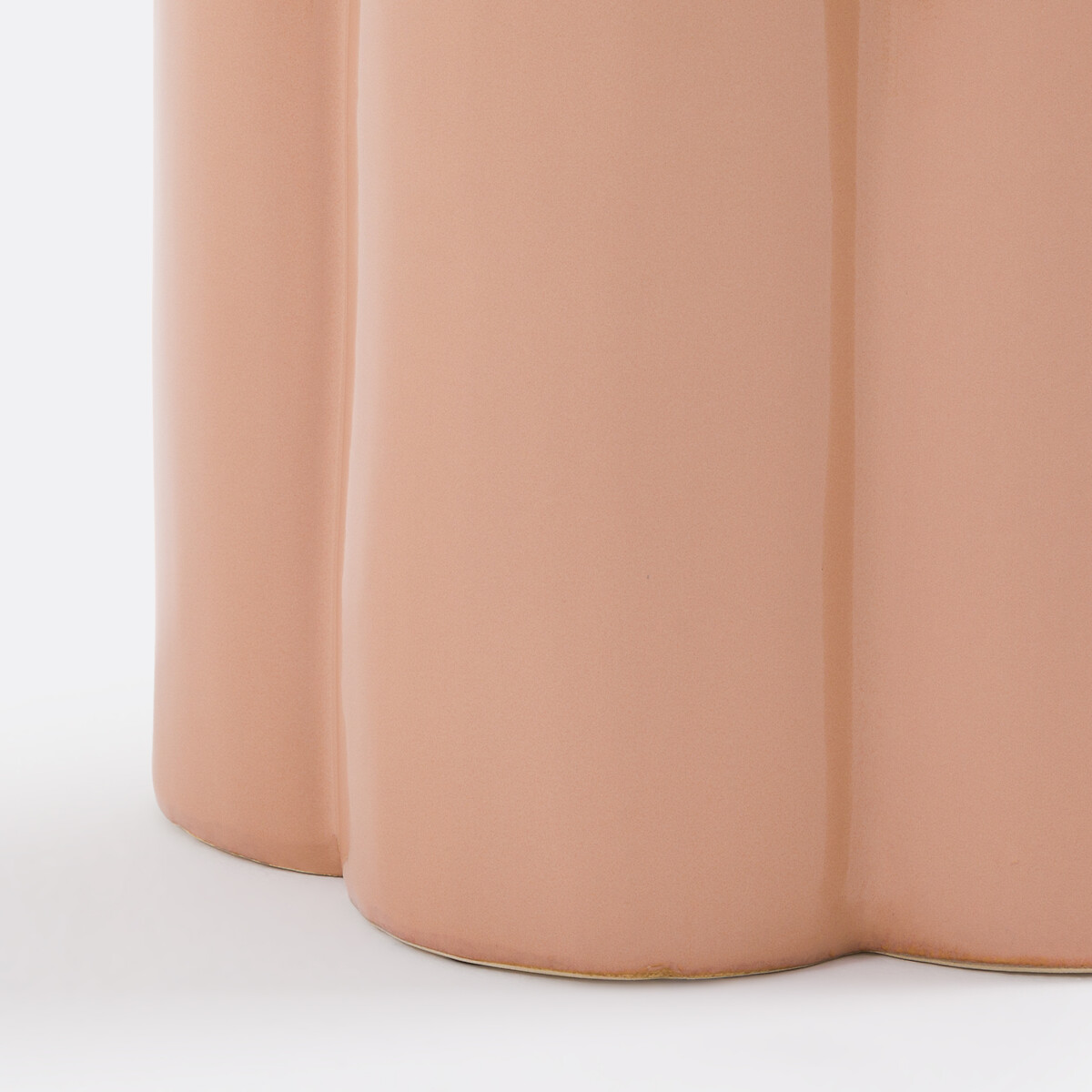 Bout de canapé céramique, Jelly beige rosé, LA REDOUTE INTERIEURS