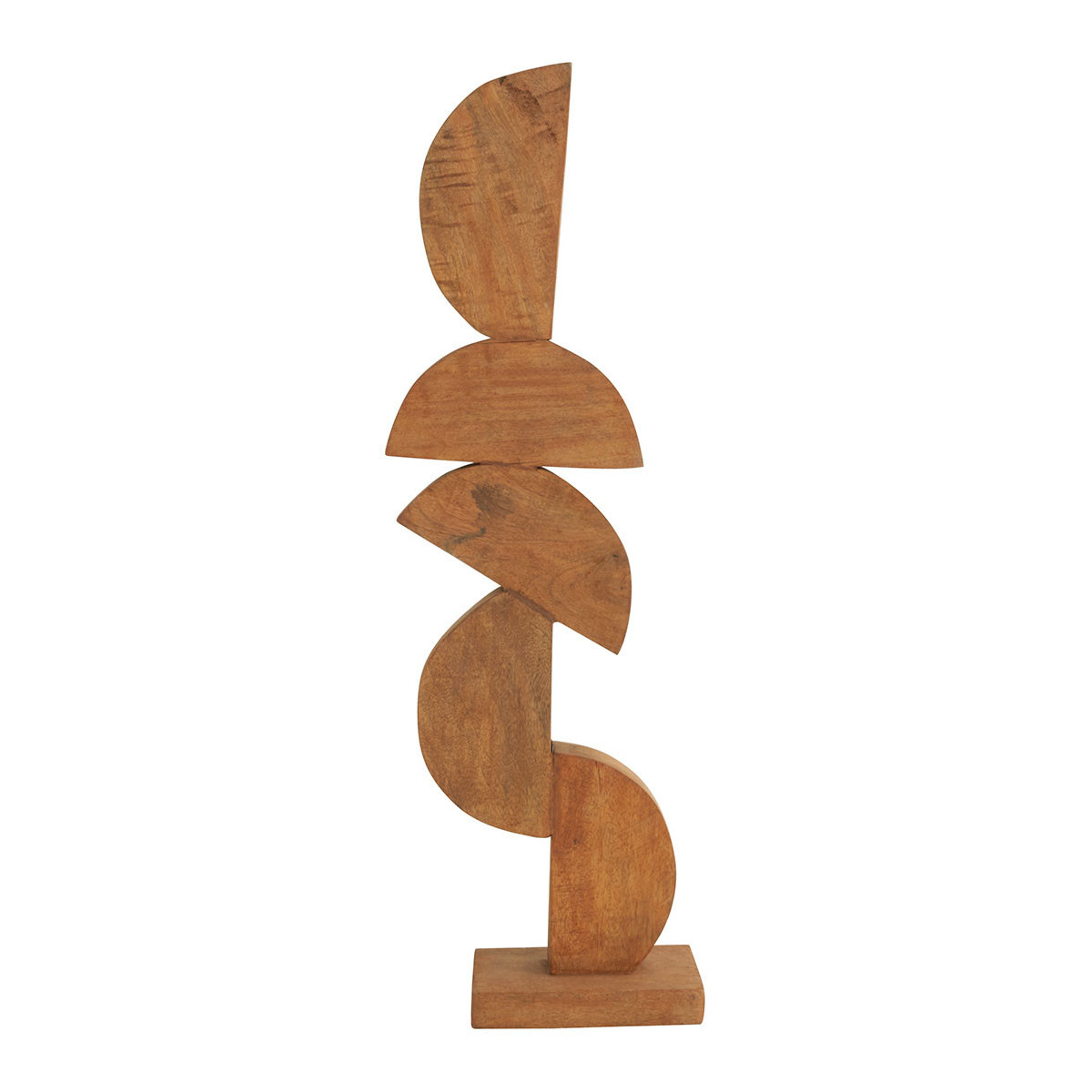 Statue GM manguier naturel - 23x10x74 marron, BLANC D’IVOIRE