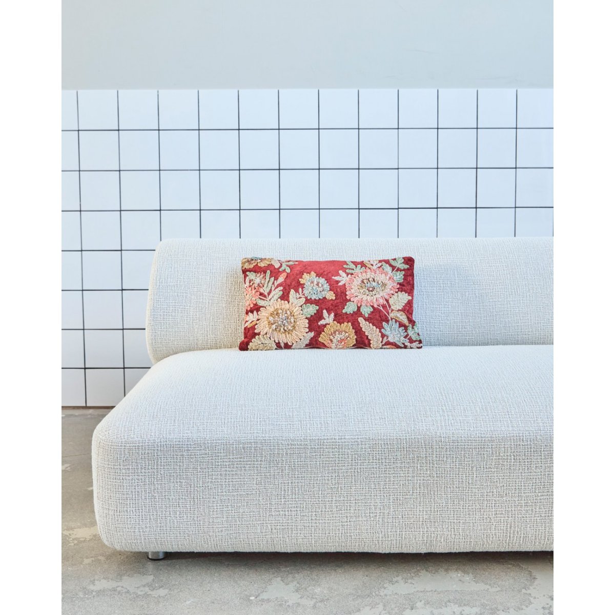Housse de coussin Nica rouge, rose, HOUSE DOCTOR