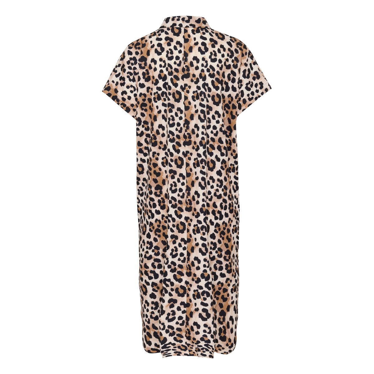 Dress beige noir marron animalier leopard, CULTURE