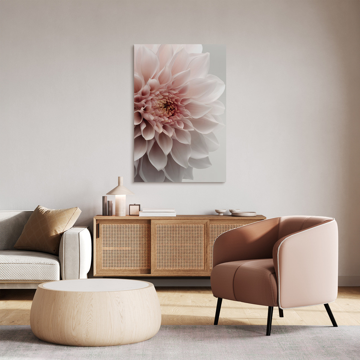 Tableau Sur Verre Synthétique Dahlia Décoratif FLEUR tableau en verre synthétique, CEANOTHE