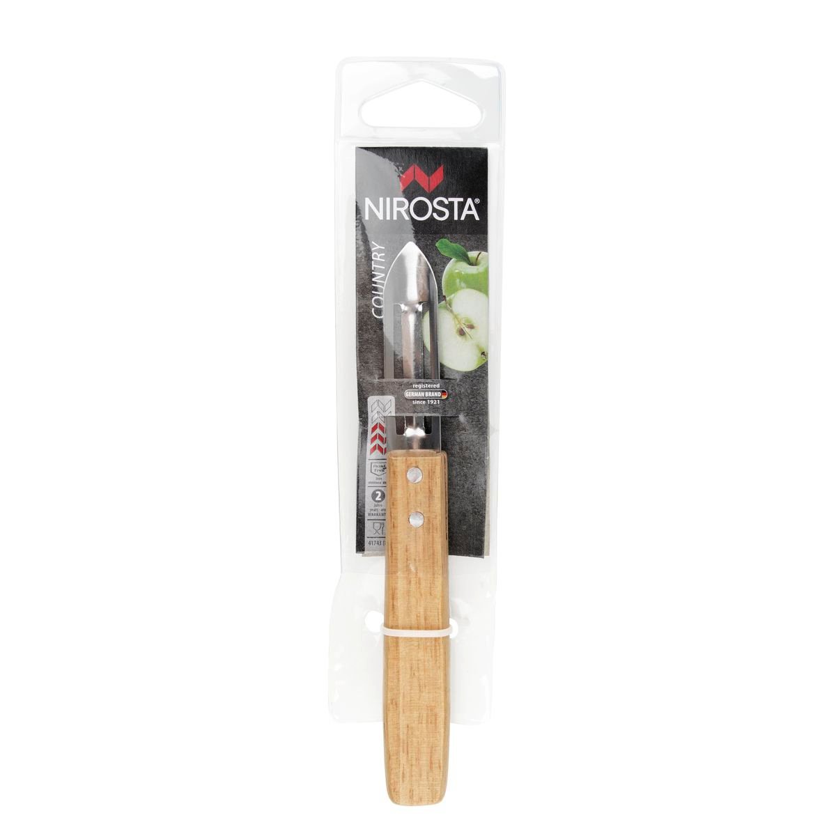 Ensemble de 2 Eplucheurs Econome Nature inox|bois, NIROSTA