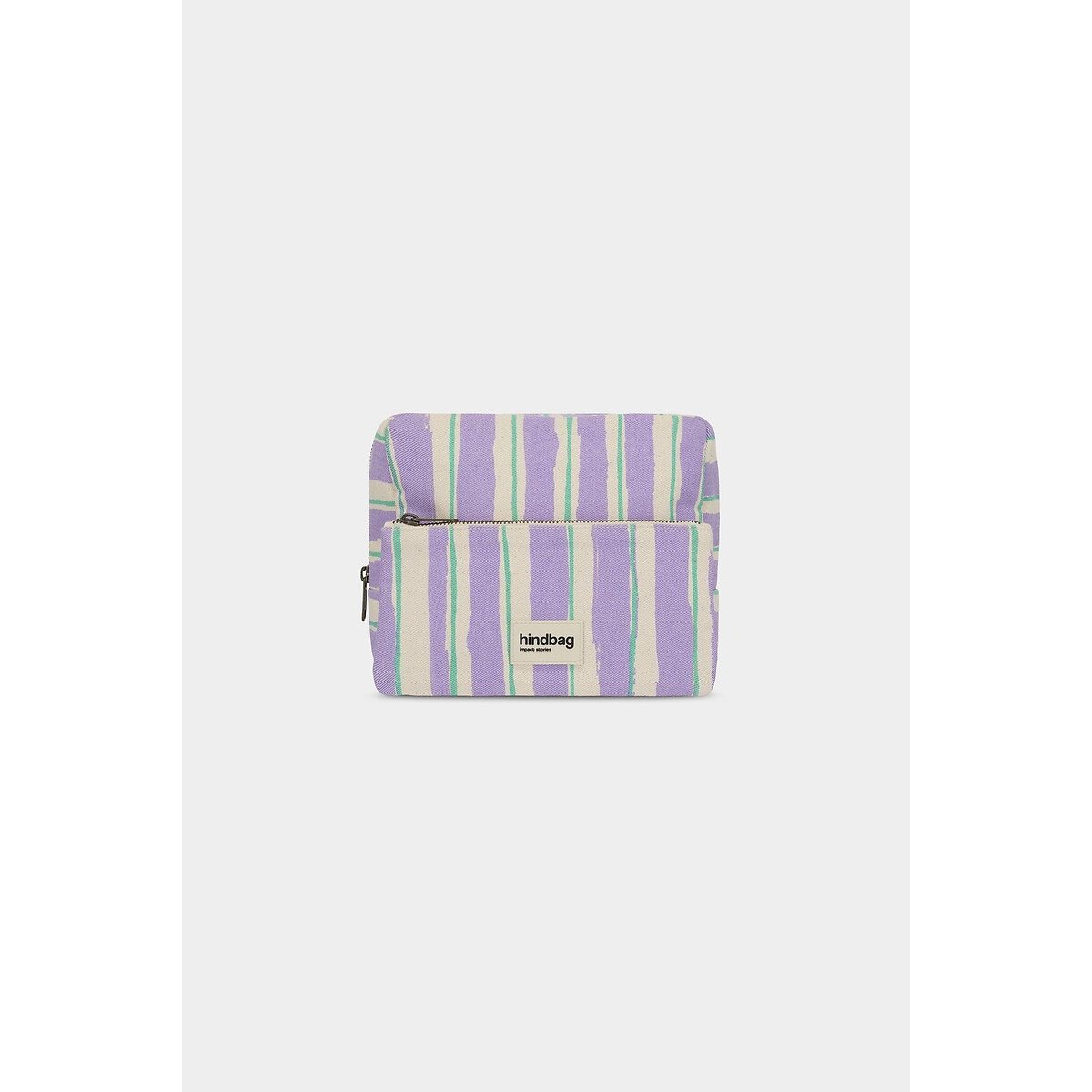 Gestreiftes XL-Necessaire ALIX violett gestreift fantasie, HINDBAG