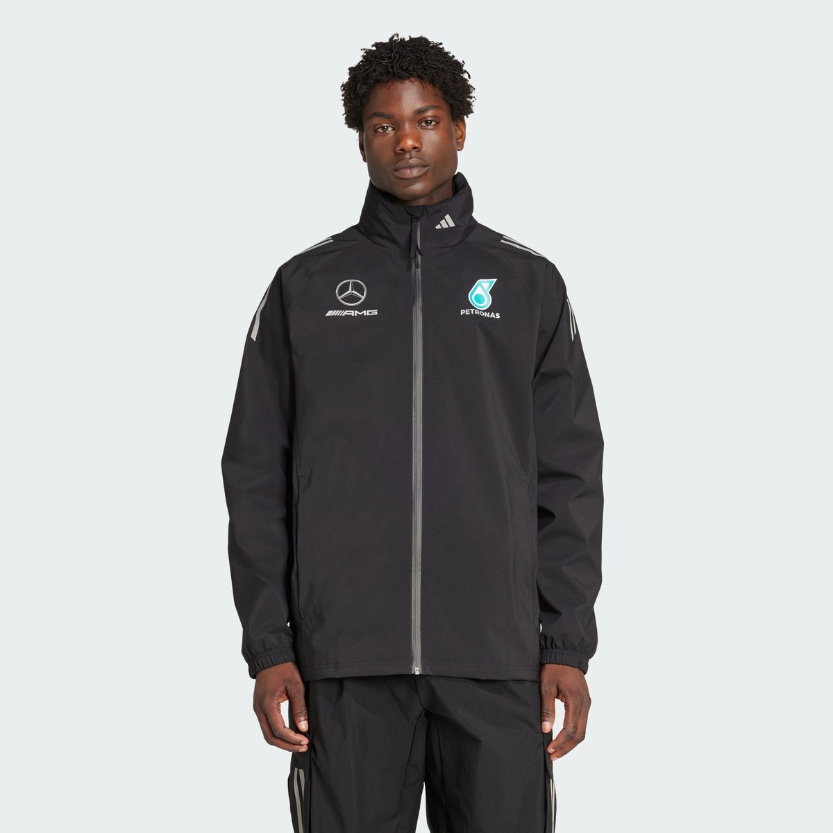Veste De Pluie De Mécanicien Mercedes - Amg Petronas Formula One Team Veste De Pluie De Mécanicien Mercedes - Amg Petronas Formula One Team black / reflective silver, adidas Performance