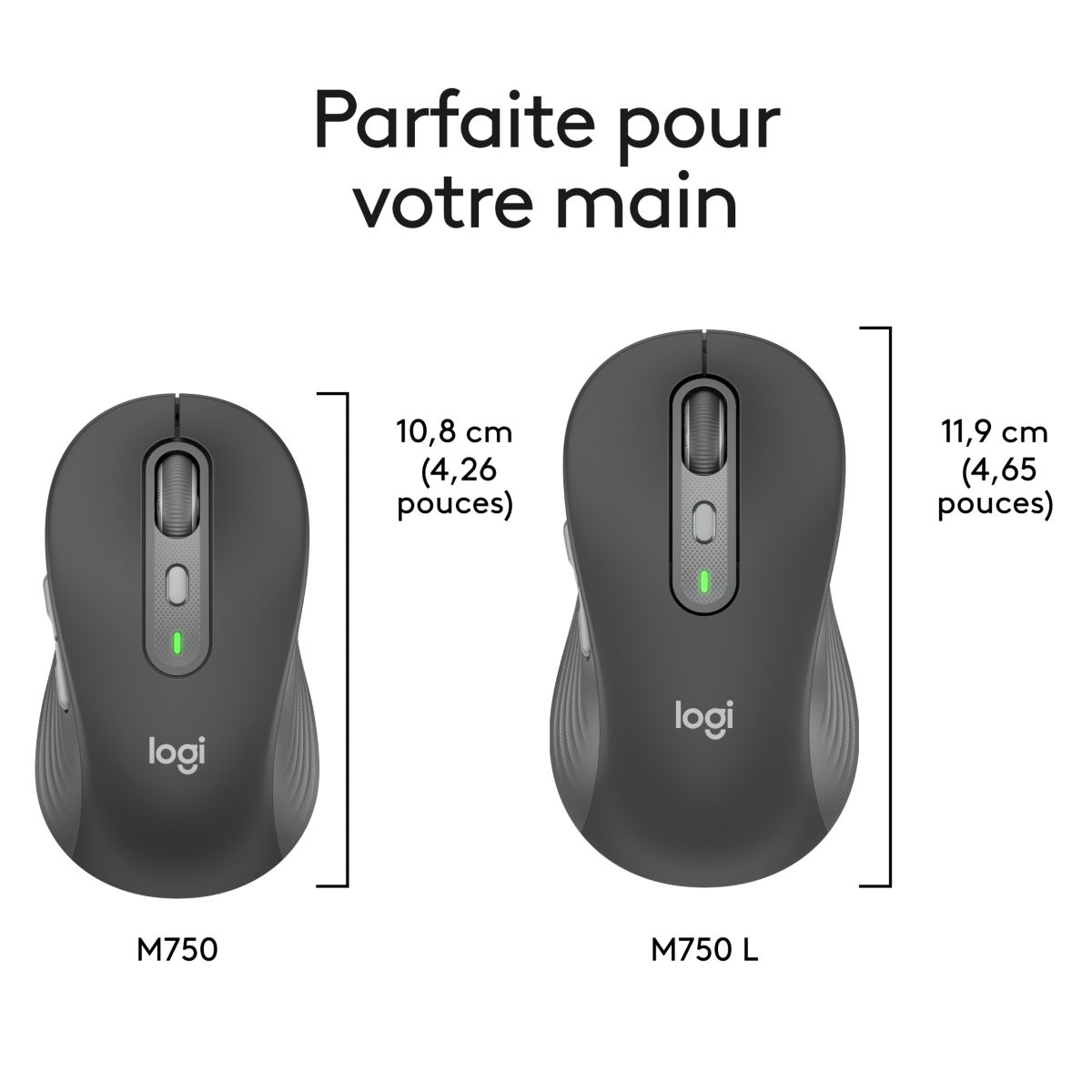 Souris sans fil SIGNATURE PLUS M750 L couleur unique, LOGITECH