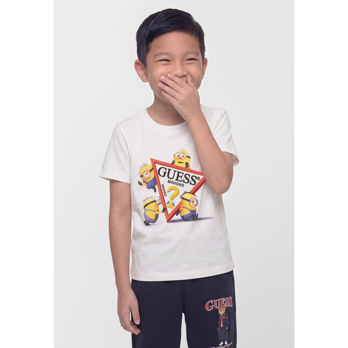 T-Shirt Imprimé Gj X Minions blanc, GUESS KIDS