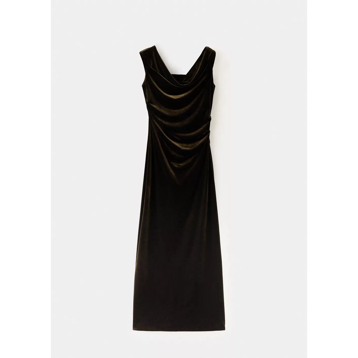 DRESS XVELU olive, MANGO