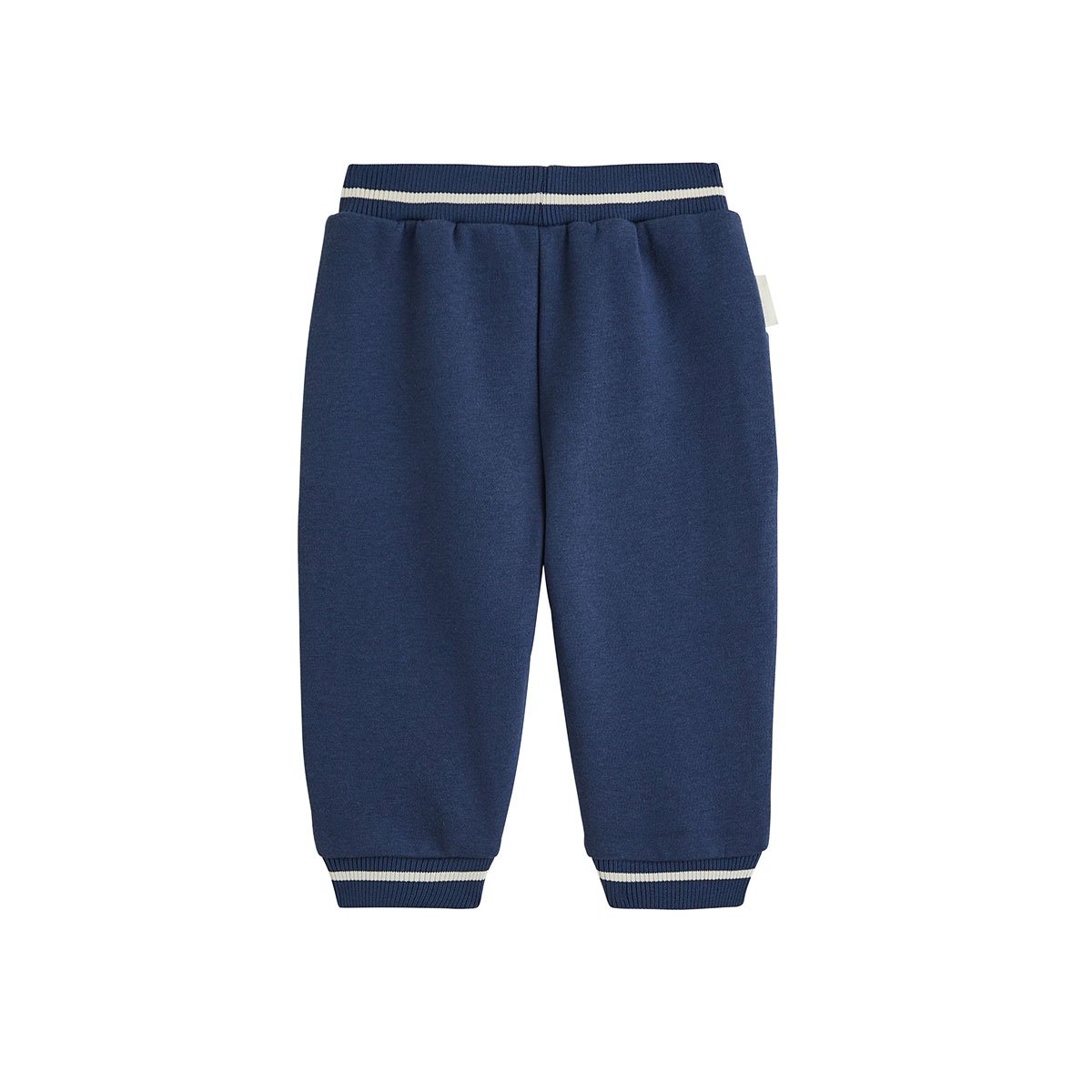 Pantalon bébé en molleton Mathéo bleu, PETIT BEGUIN