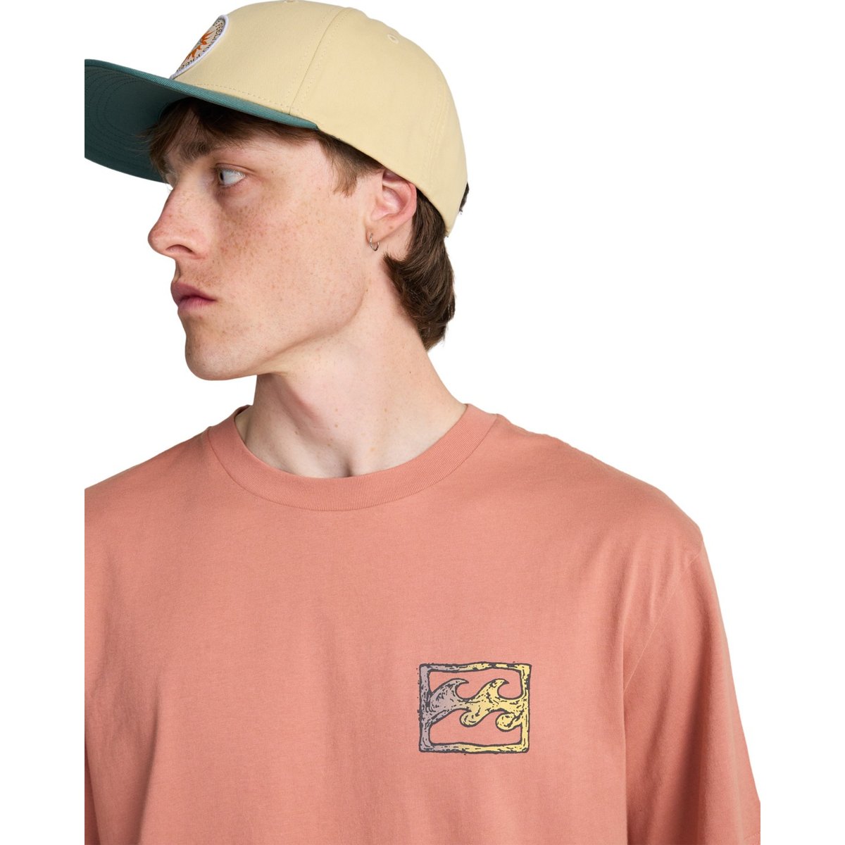 T shirt manches courtes CRAYON WAVE rose dusty rose, BILLABONG