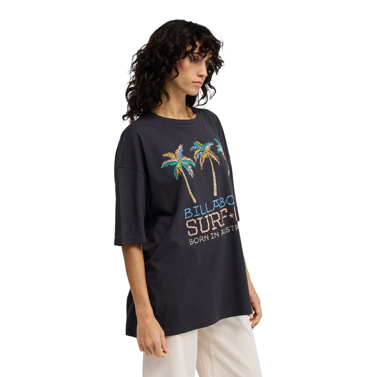 T shirt manches courtes FOUND IN PARADISE noir off black, BILLABONG