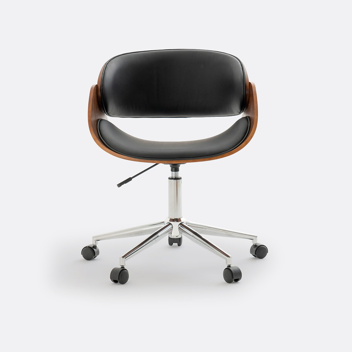 Fauteuil de bureau à roulettes, Zoran noyer/noir, LA REDOUTE INTERIEURS