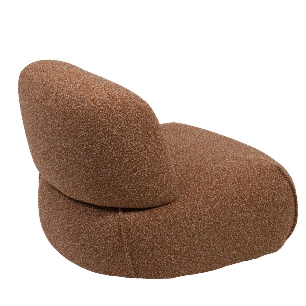 Fauteuil en tissu Cyrus marron, AMADEUS
