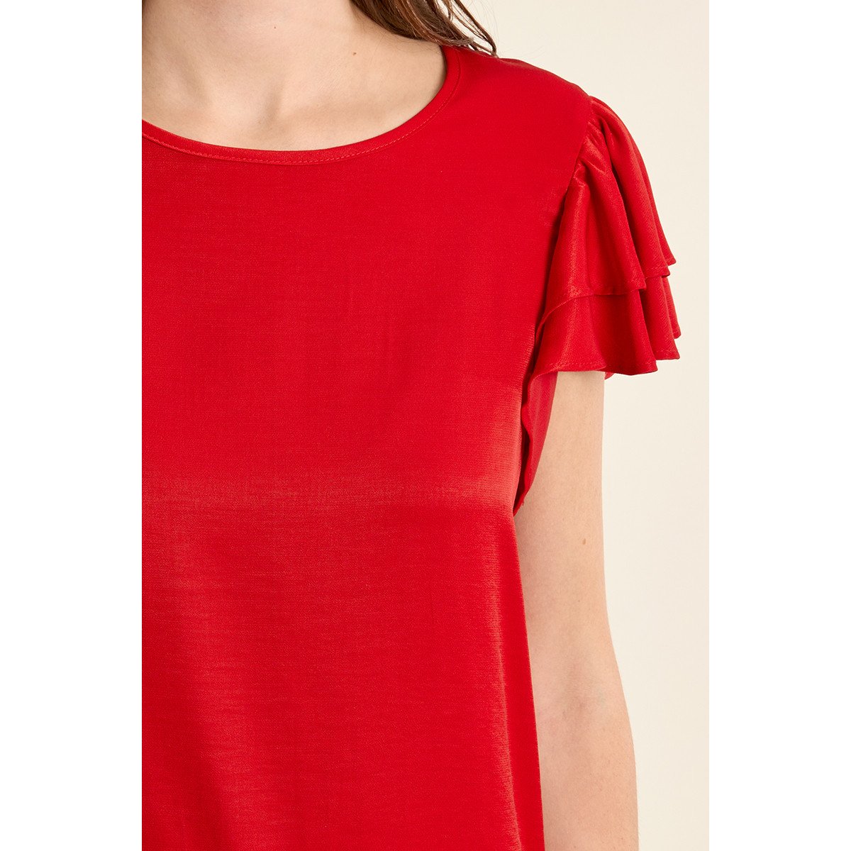 Top manches courtes rouge, MOLLY BRACKEN