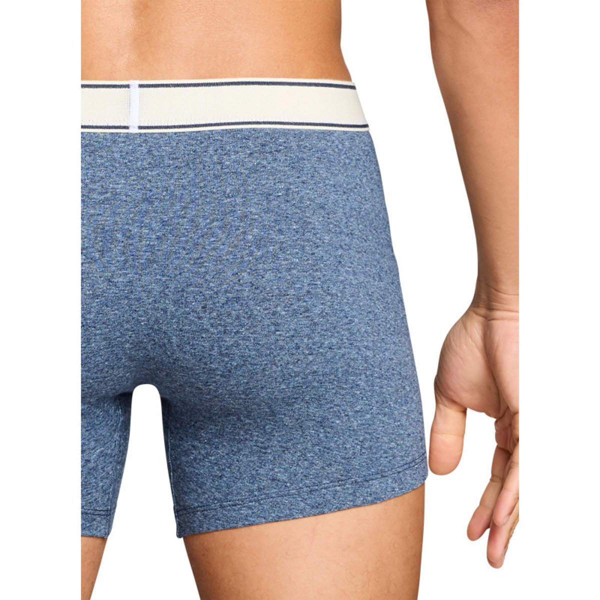 Lot de 2 boxers en coton bleus pourvus de ceintures élastiquées bleu, LEVI'S
