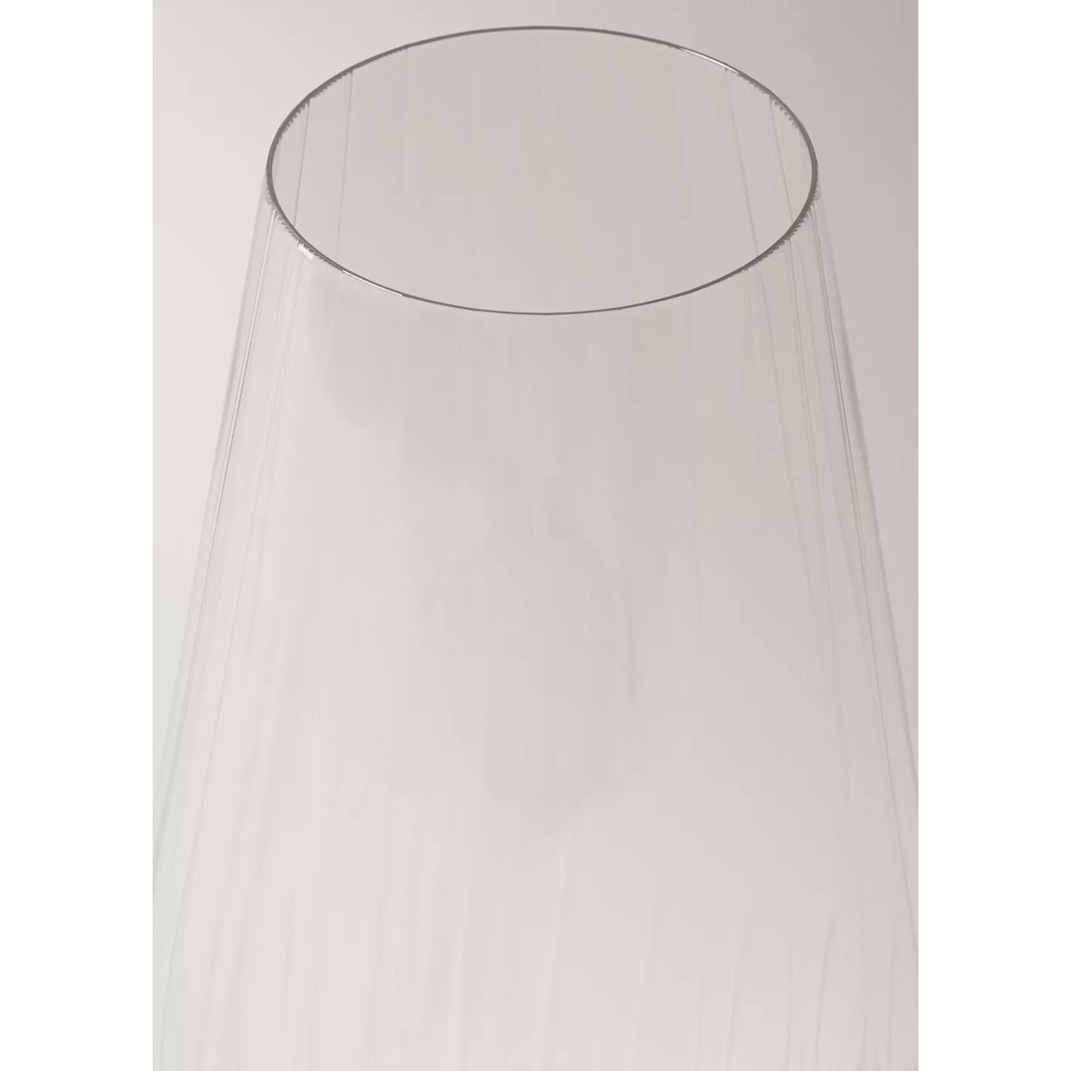 Vase bas cristallin gris glacé, MANGO HOME