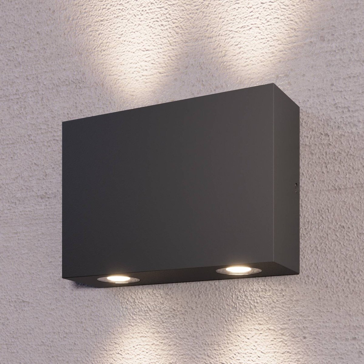 Applique extérieure en aluminium moderneLED graphite, LUCANDE