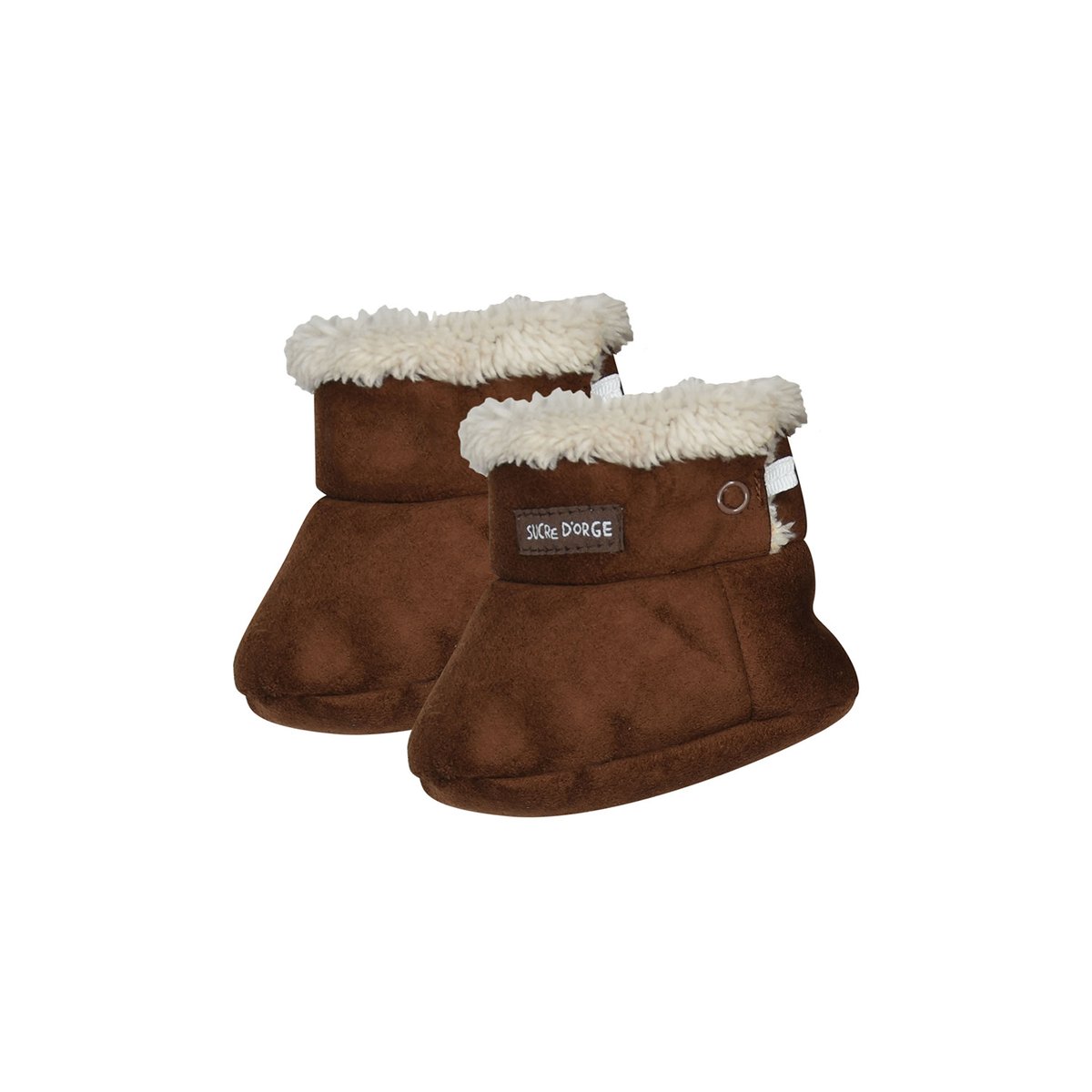 Chaussons bebe narius marron, SUCRE D'ORGE