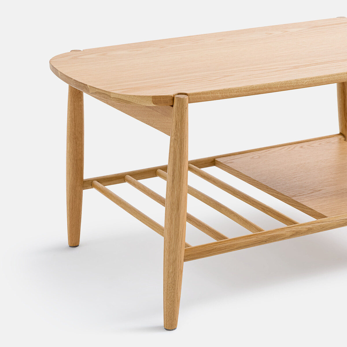 Table basse double plateau en chêne massif, largeur 80 cm, JUCCA chêne, LA REDOUTE INTERIEURS