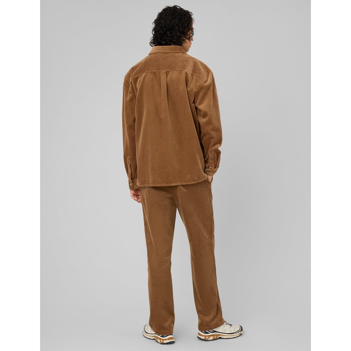 Chemise en velours côtelé camel, BZB