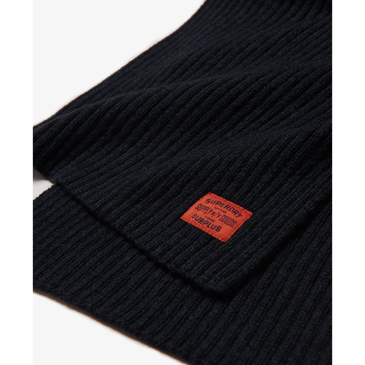 Écharpe en maille Workwear bleu marine éclipse, SUPERDRY