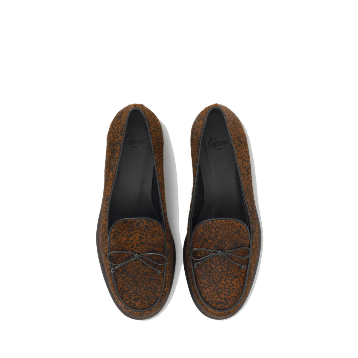 Mocassins en cuir à nœud décoratif ELISA caramel, CASTANER