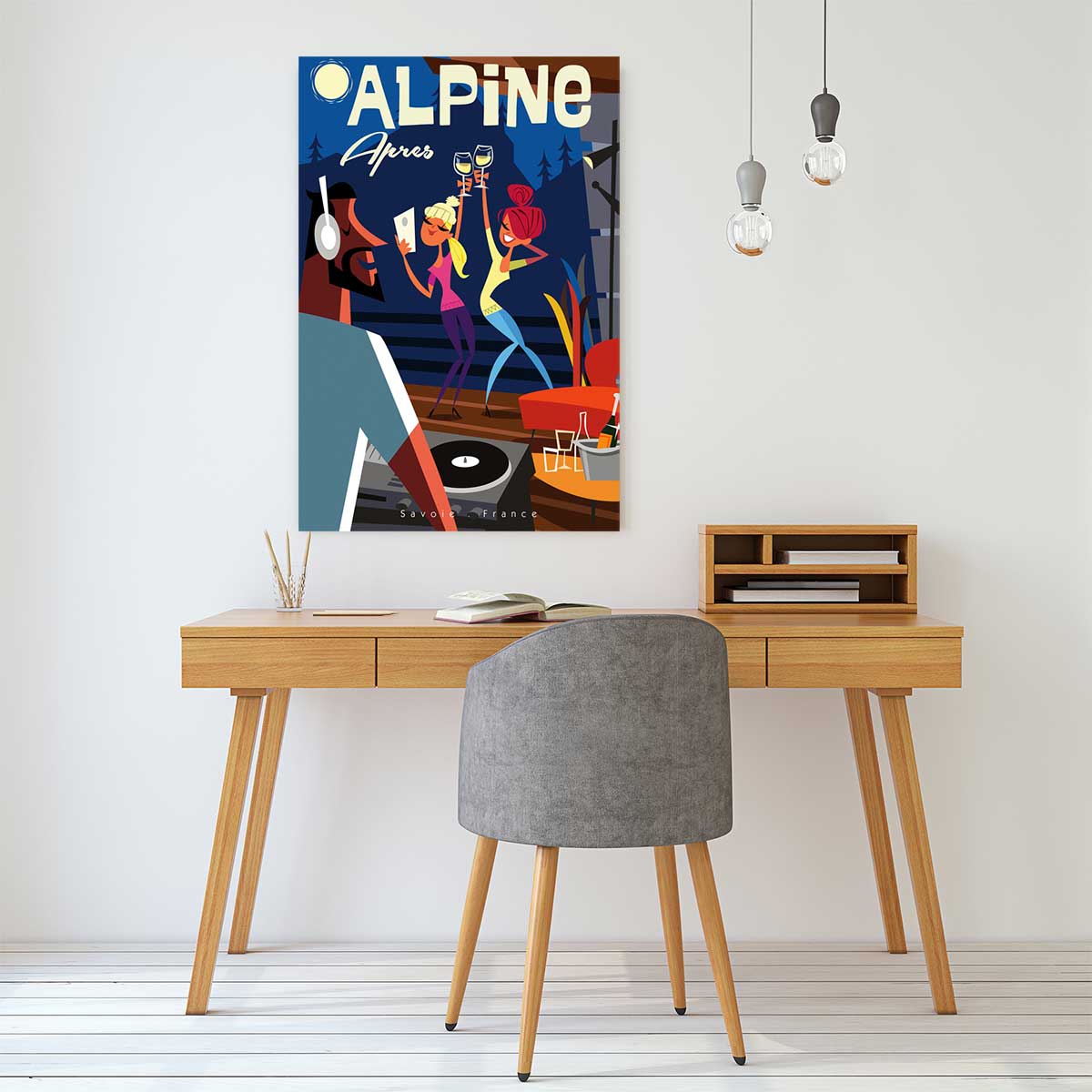 Tableau after ski en savoie tableau alu dibond, HEXOA