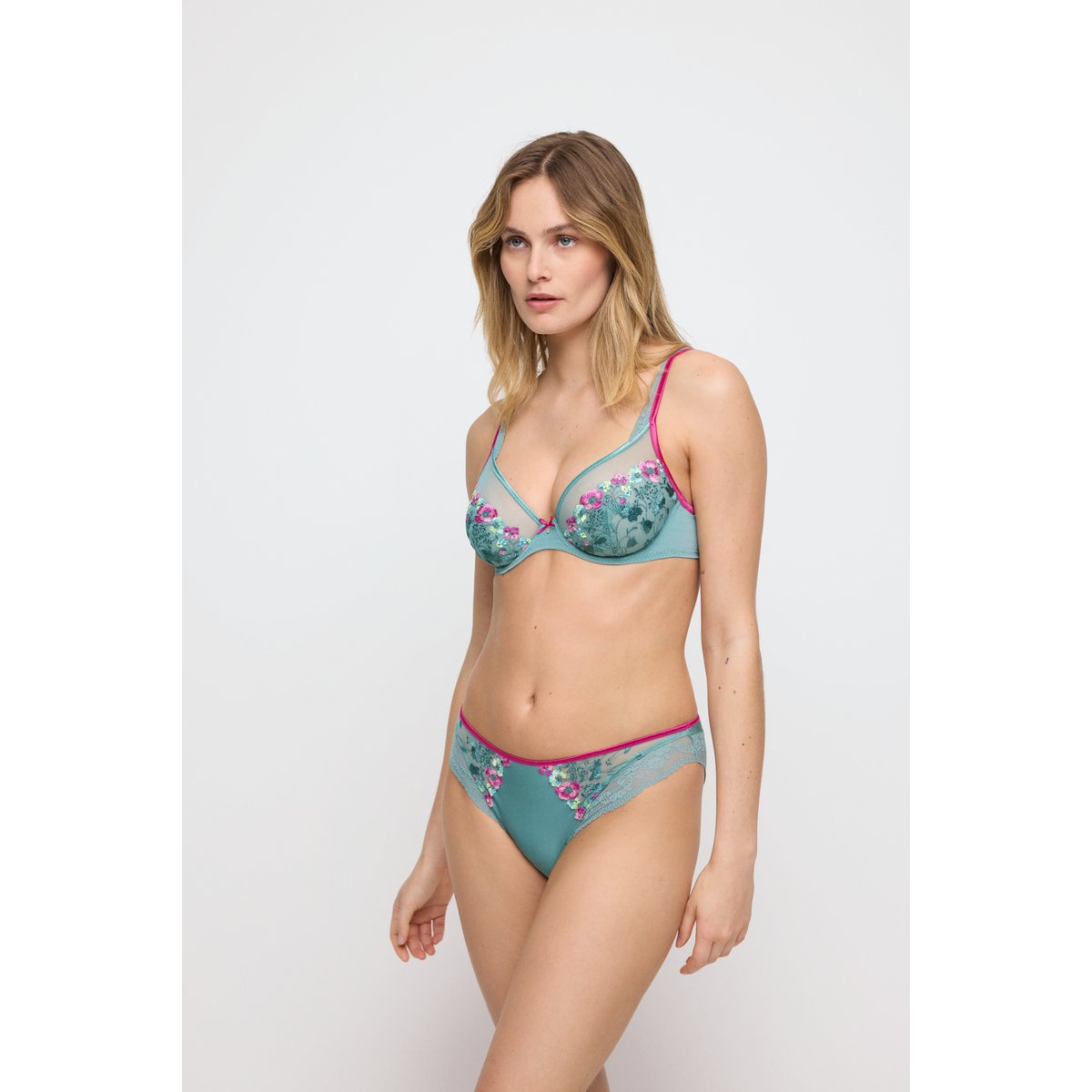 Soutien gorge à décolleté plongeant LIZELOT vert - bali green, MARIE JO