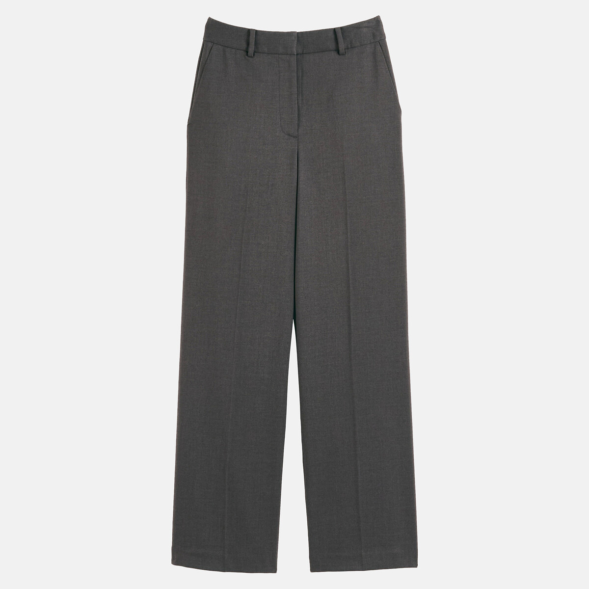 Weite Hose mit hohem Bund grau meliert, LA REDOUTE COLLECTIONS